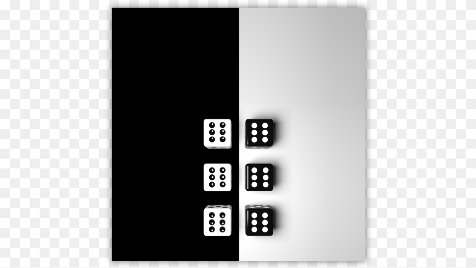 Black And White Dice Dice, Game Png Image