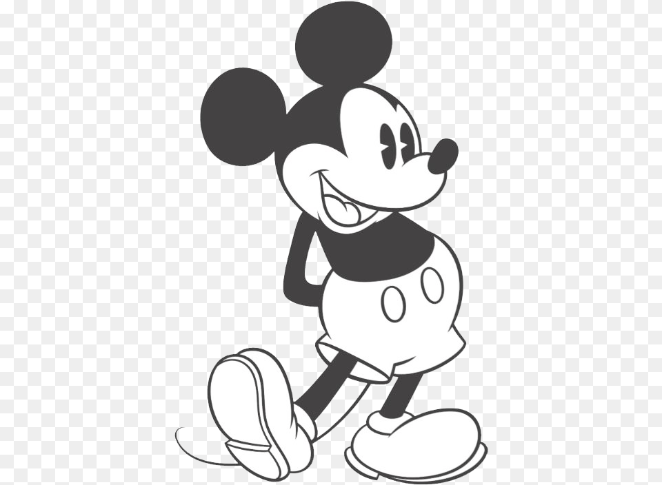 Black And White Disney Black And White Mickey Mouse Transparent Background, Cartoon, Book, Comics, Publication Png