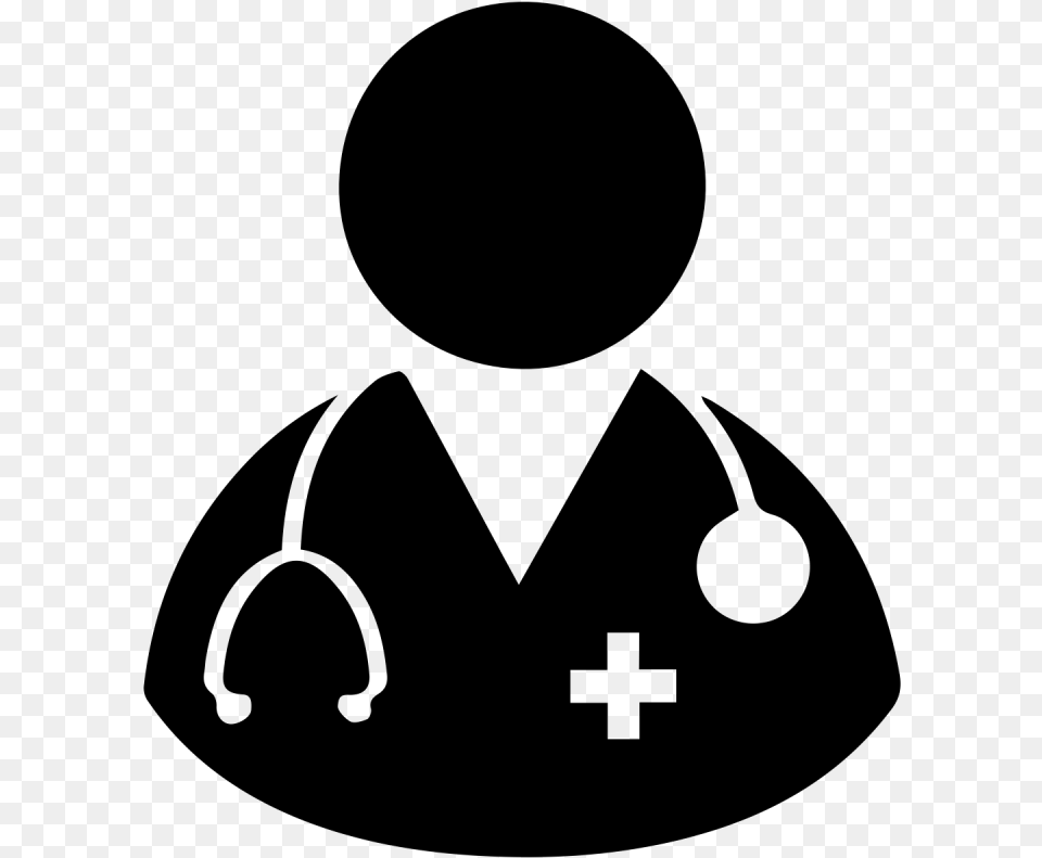 Black And White Doctor Clipart, Gray Free Png