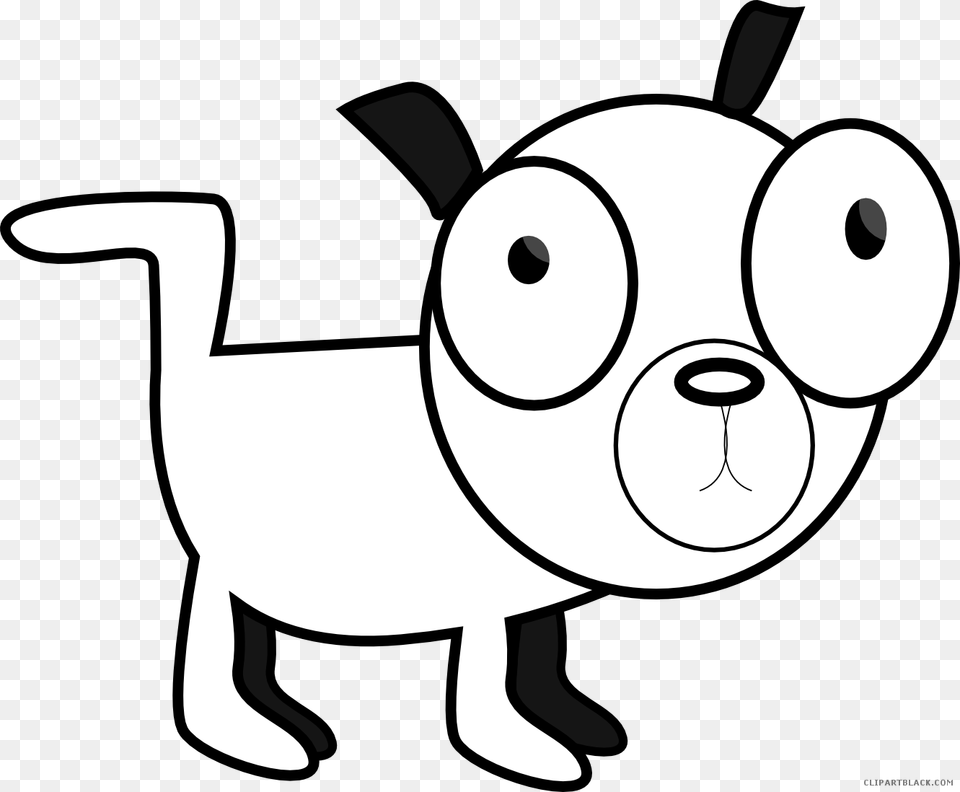 Black And White Dog Animal Black White Clipart Funny Dog Clipart Black And White, Mammal, Pig, Nature, Outdoors Png