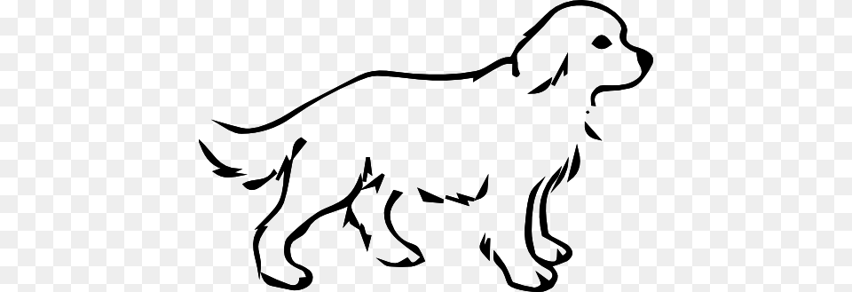 Black And White Dog Clipart Gallery Images, Stencil, Animal, Canine, Mammal Free Transparent Png