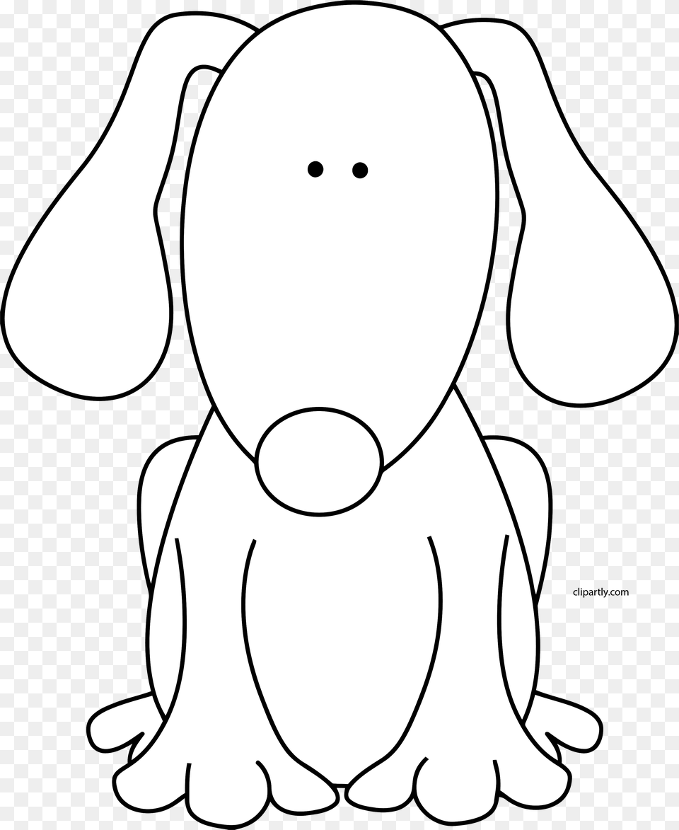 Black And White Dog For D Clip Art Cute Black And White Dog Clipart, Animal, Kangaroo, Mammal Free Png Download