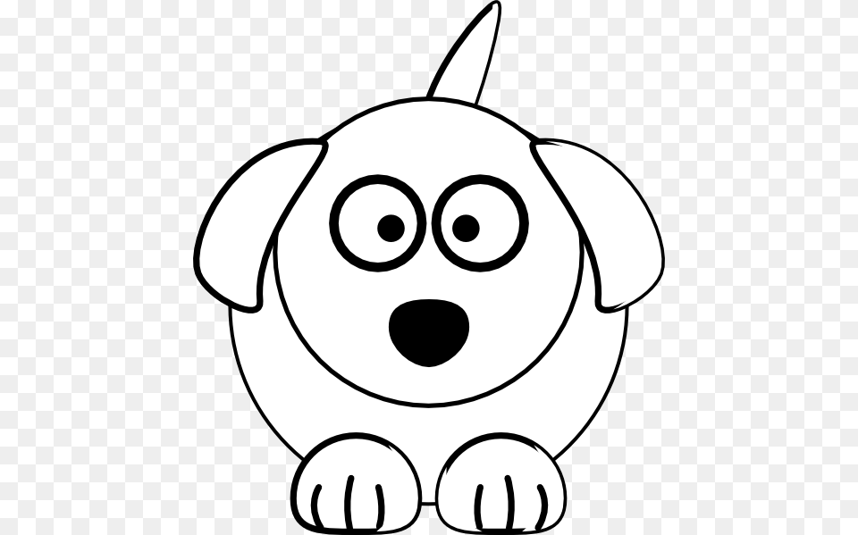 Black And White Dog Svg Clip Arts Cartoon Vector Black And White Dog, Animal, Canine, Mammal, Pet Png Image