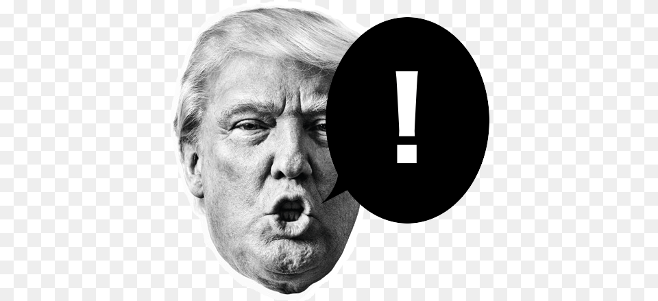 Black And White Donald Trump Drawings, Face, Portrait, Head, Photography Free Transparent Png