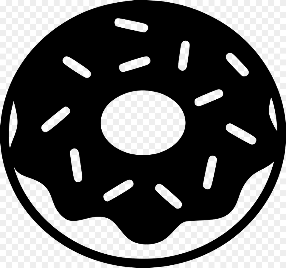 Black And White Donut Clipart, Coil, Machine, Rotor, Spiral Free Png