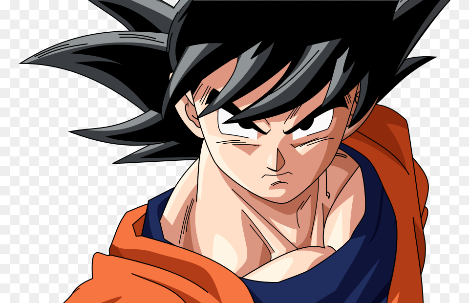 Black And White Download By Elfaceitoso Dragon Ball Kai Goku, Book, Comics, Publication, Person Png