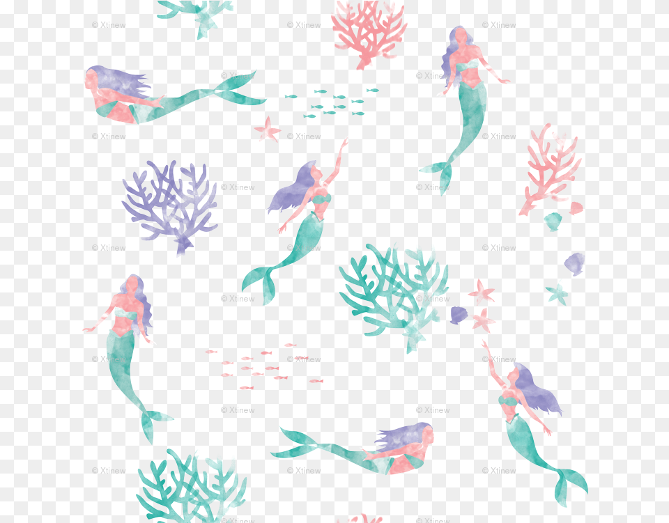 Black And White Download Watercolor Mermaids Wallpaper Watercolor Mermaid Water Sports, Water, Leisure Activities, Swimming Free Transparent Png