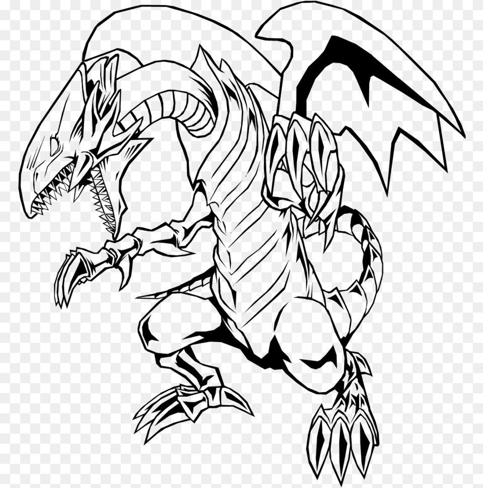 Black And White Dragon Yugioh Blue Eyes White Dragon Coloring Pages, Gray Png