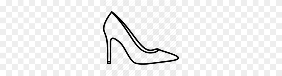 Black And White Dress Clipart, Clothing, Footwear, High Heel, Shoe Png