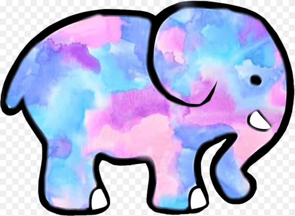 Black And White Elephant Clip Art Cute Ivory Ella Stickers, Paint Container Free Png Download