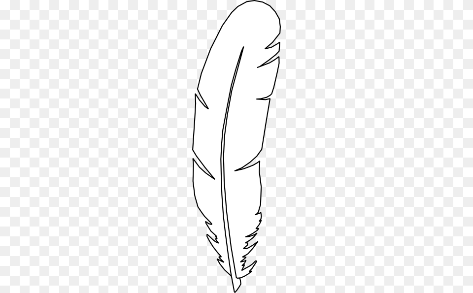 Black And White Feather Vertical Clip Art, Bottle, Leaf, Plant, Text Free Png Download