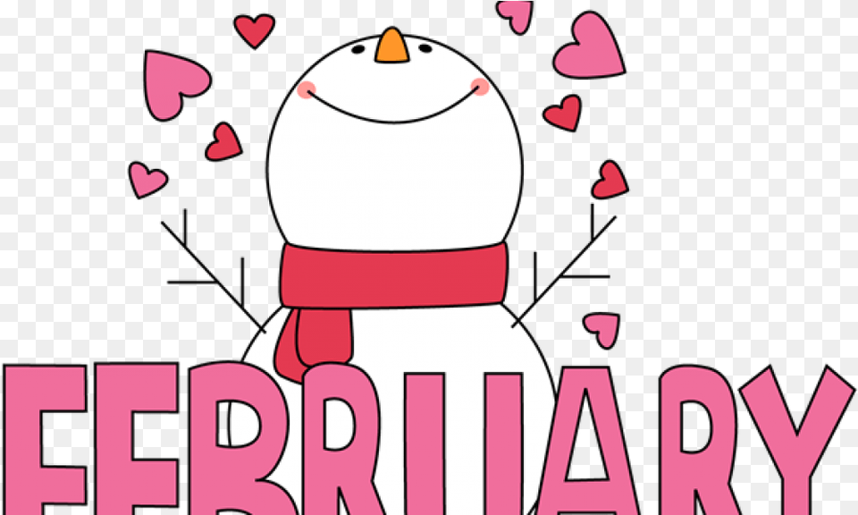 Black And White February Snowman Love Clip Art February Clipart, Outdoors, Nature, Winter, Snow Free Transparent Png