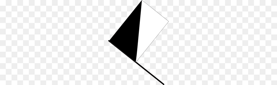 Black And White Flag Clip Art For Web, Triangle, Toy Free Png