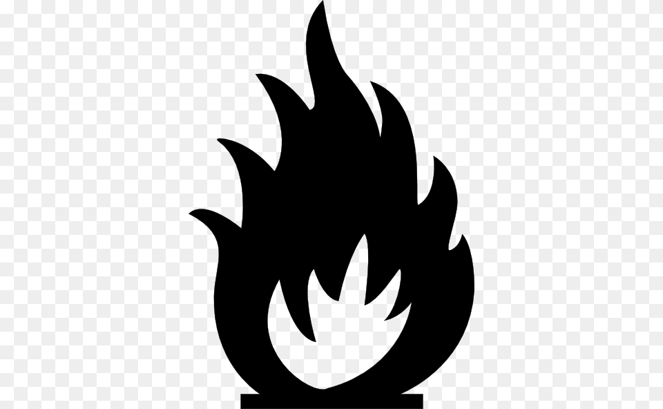 Black And White Flame Clipart, Stencil, Animal, Fish, Sea Life Free Transparent Png