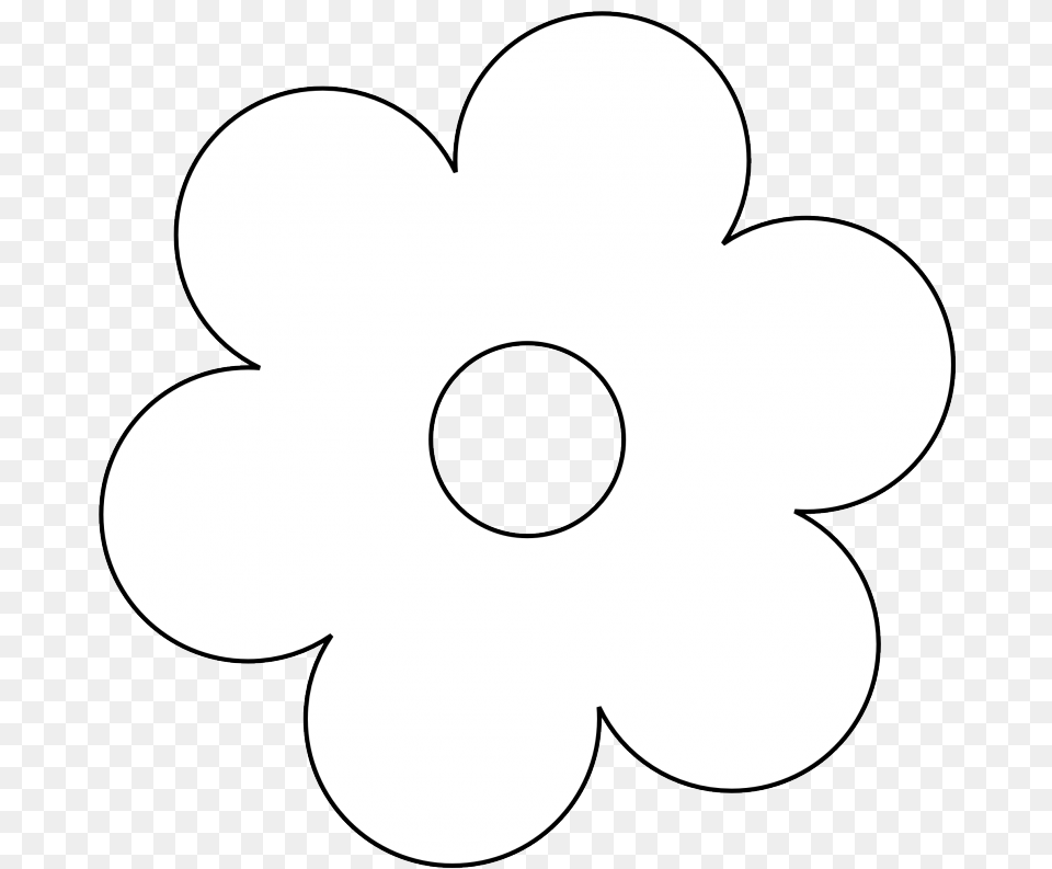 Black And White Flower Canvas Pictures Black Flower White Clip Art, Daisy, Plant, Stencil, Animal Free Png Download