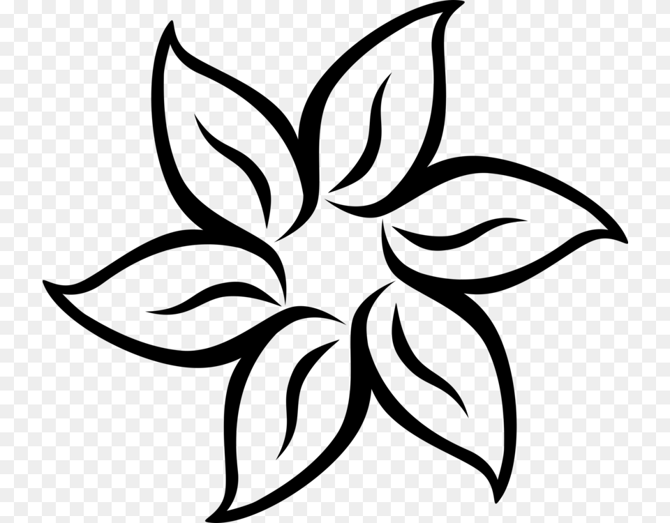 Black And White Flower Download Computer Icons, Gray Free Transparent Png