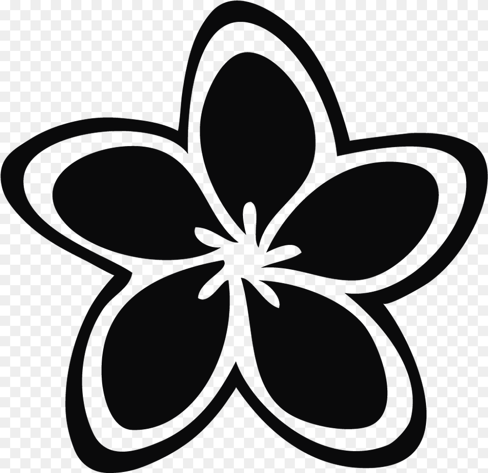 Black And White Flower Outline Sea Turtle Clipart, Stencil Png