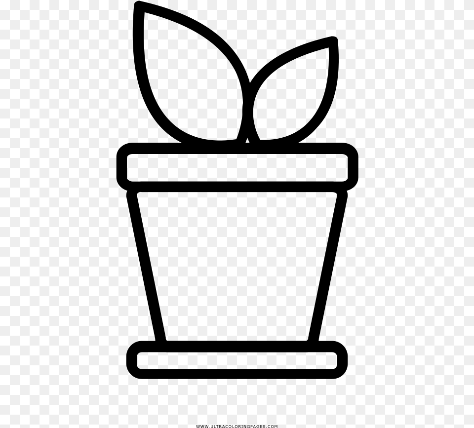 Black And White Flower Pot Clipart Royalty Vase Clipart Square, Gray Png Image