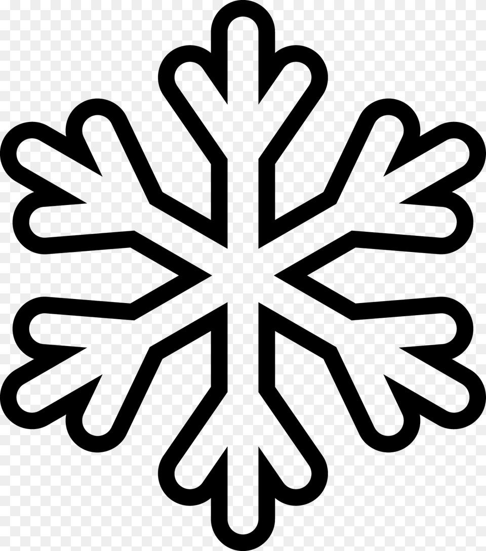 Black And White Frozen Snowflake Free, Nature, Outdoors, Snow, Leaf Png Image