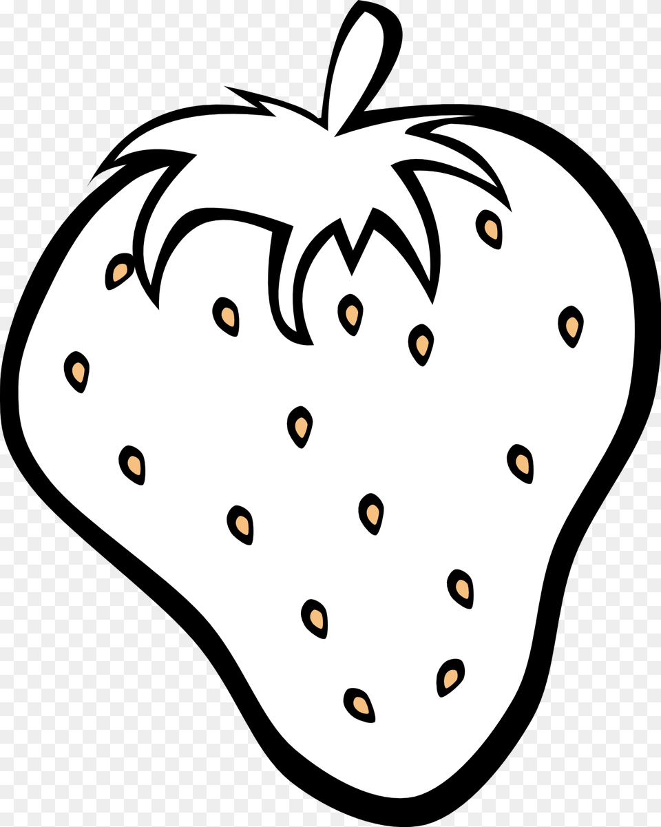 Black And White Fruit Clipart, Berry, Produce, Plant, Food Free Transparent Png