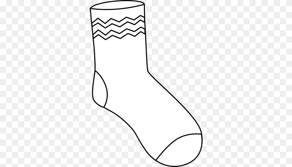 Black And White Funky Sock, Smoke Pipe, Clothing, Hosiery Free Transparent Png