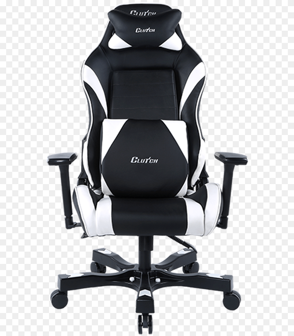 Black And White Gaming Chair, Cushion, Home Decor, Furniture, Headrest Free Png Download