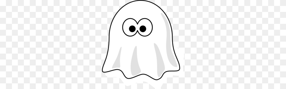 Black And White Ghost Clip Art Halloween Clip, Clothing, Hat, Cap, Hardhat Png