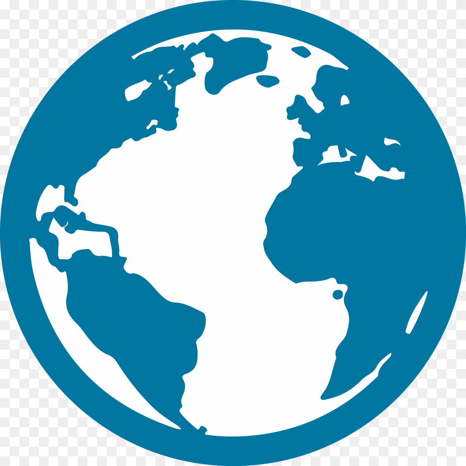 Black And White Globe Icon World Icon, Astronomy, Outer Space, Planet Png