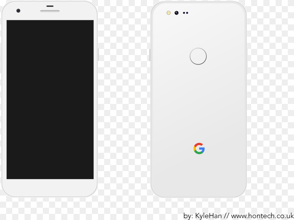 Black And White Google Concept Render Hontech Google Pixel 2 Transparent, Electronics, Mobile Phone, Phone, Iphone Png Image