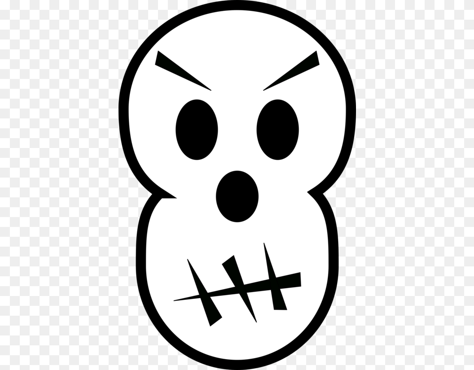 Black And White Halloween Film Series Ghost Stencil, Symbol, Text Free Png Download