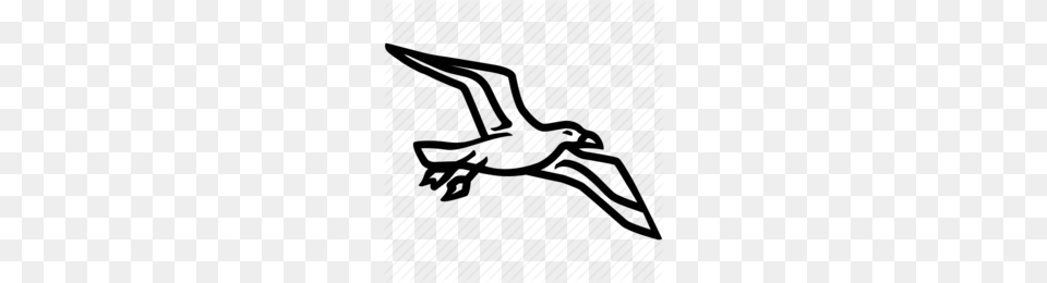 Black And White Hand Clip Art Clipart, Animal, Bird, Flying, Waterfowl Png Image
