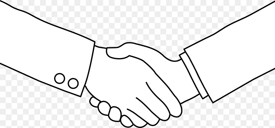Black And White Handshake Line Art No Handshake Clip Art, Body Part, Hand, Person, Holding Hands Free Transparent Png