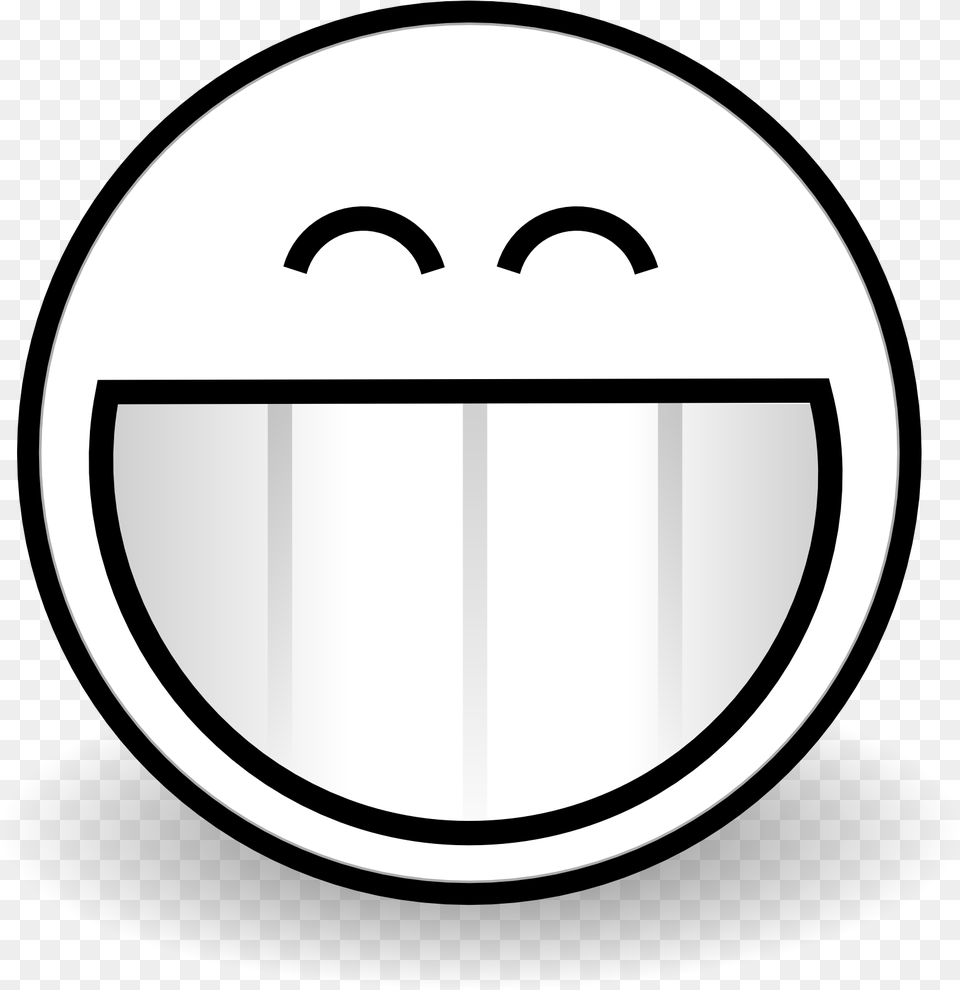Black And White Happy Face Clip Art, Vegetable, Produce, Plant, Nut Free Png