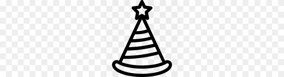 Black And White Hat Clipart, Triangle, Christmas, Christmas Decorations, Festival Free Transparent Png