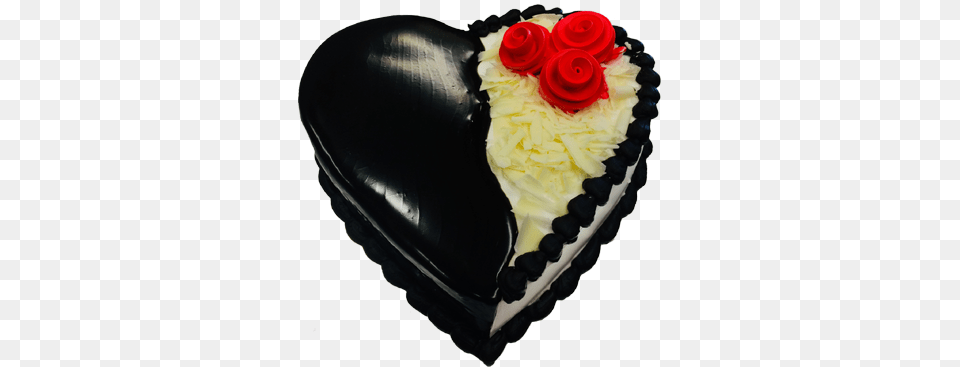 Black And White Heart Cake Black And White Heart Cake, Birthday Cake, Cream, Dessert, Food Free Transparent Png
