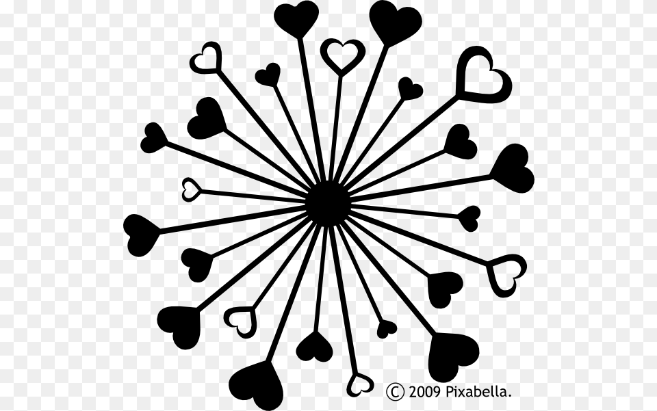Black And White Hearts, Chandelier, Lamp Free Png Download