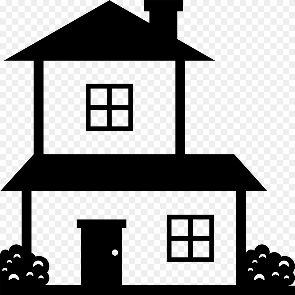 Black And White House Emoji Black And White House Emoji, Gray Png Image