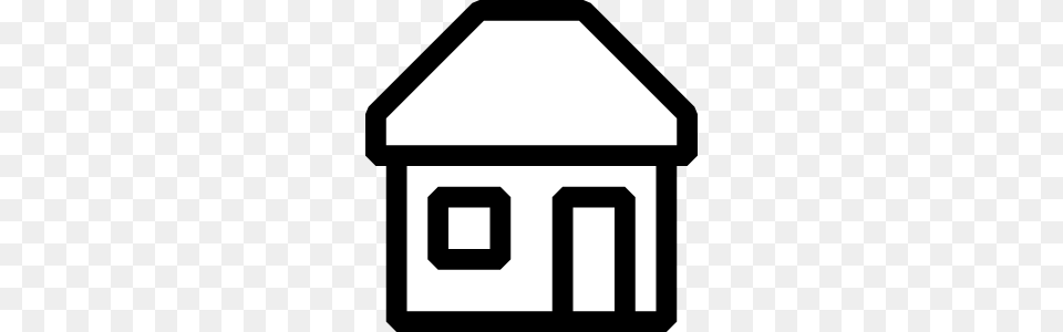 Black And White House Icon Clip Art, Outdoors Free Transparent Png