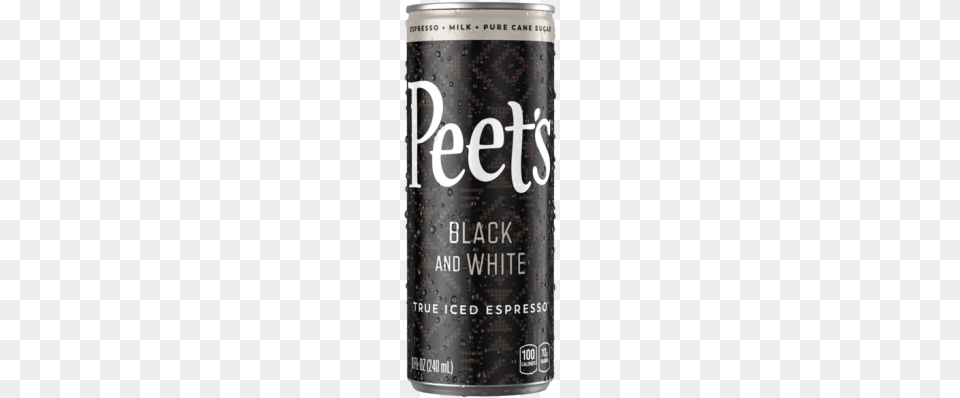 Black And White Iced Espresso 8oz Peet39s Iced Espresso, Alcohol, Beer, Beverage, Can Png Image