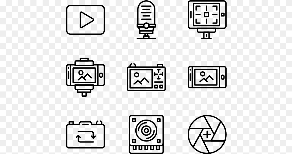 Black And White Icons, Gray Free Transparent Png