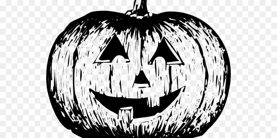 Black And White Jack O Lantern, Festival Png Image