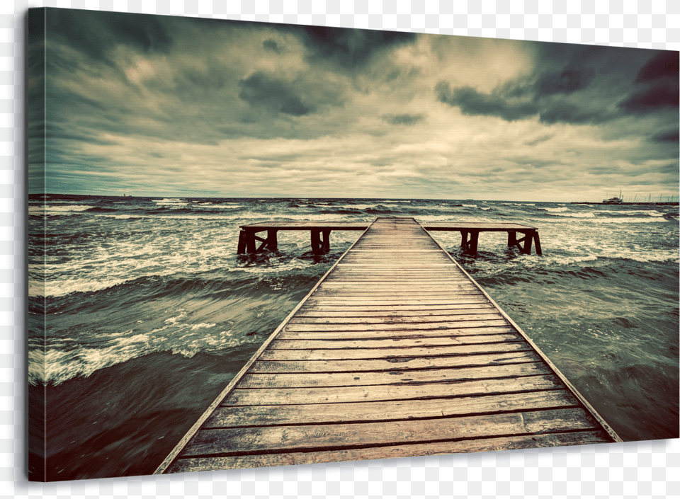 Black And White Jetty Prints, Waterfront, Water, Port, Pier Free Png Download