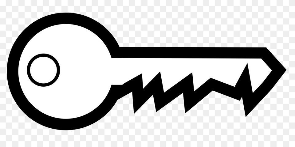 Black And White Key Silhouette Drawing Free Png Download