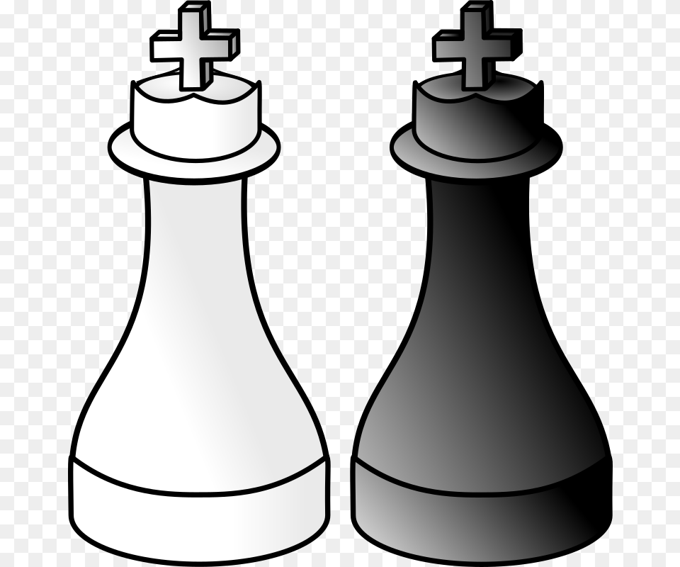 Black And White Kings D R King Chess Piece White And Black Clipart, Game Png Image