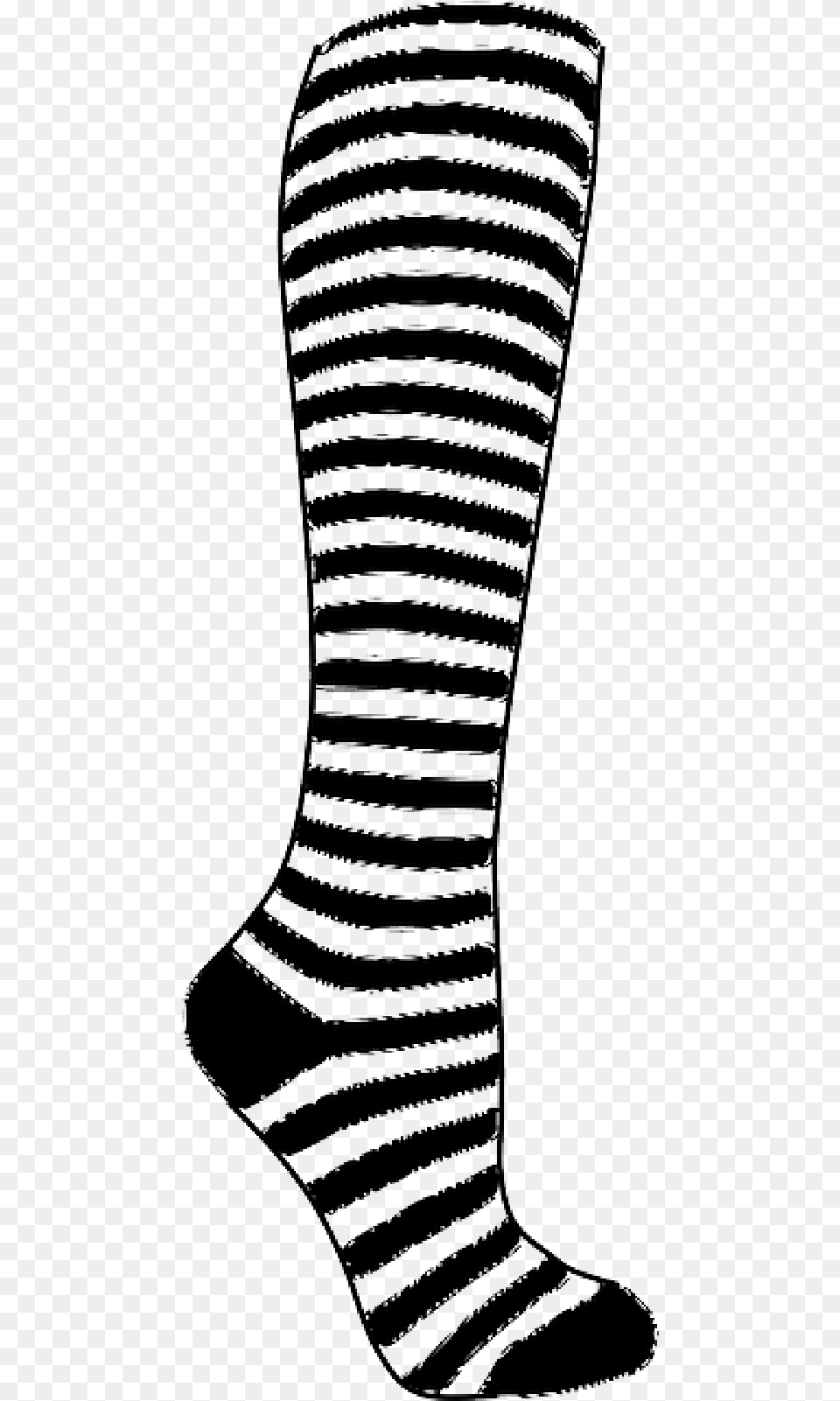 Black And White Knee High Socks Black And White Stripy Socks, Architecture, Building, Tower Png