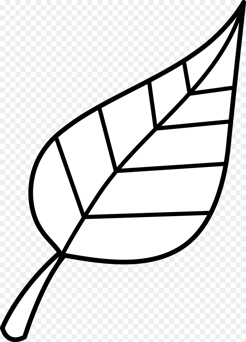 Black And White Leaf Clipart Leaf Clipart Black And White Jpg, Plant, Cutlery, Art Free Png