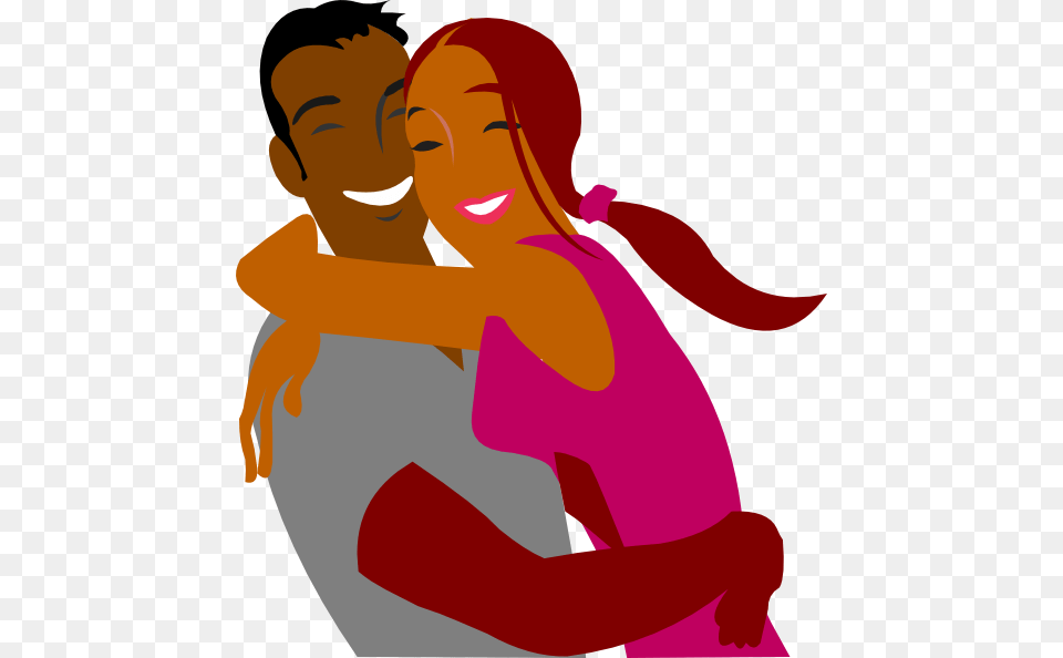 Black And White Library Black Cartoon Couples Image Couple Hugging Clipart, Baby, Person, Dancing, Leisure Activities Png