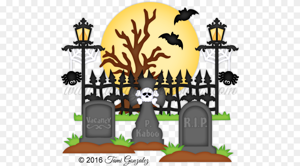 Black And White Library Cemetery Cementary On Cemetery Clipart Halloween, Gravestone, Tomb Free Transparent Png
