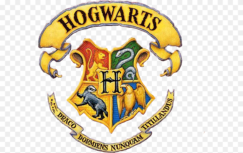Black And White Library Crest Harry Potter All Houses, Badge, Logo, Symbol, Emblem Png Image