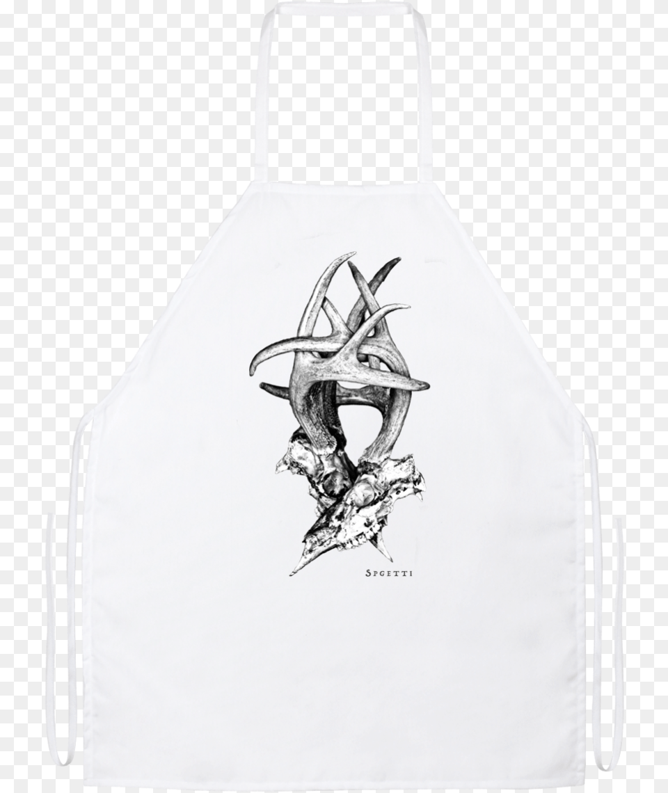 Black And White Library Deerhorn Cooking Spgetti Cooking, Apron, Clothing, Accessories, Bag Free Png